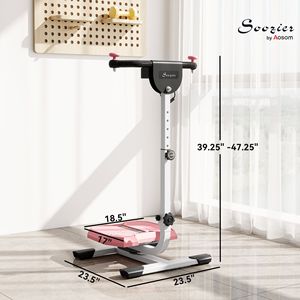 Tabla Abdominal Plegable Rosa con Pantalla LCD y Deslizadores para Ejercicios de Cintura, Equipo de Entrenamiento Eficaz para Hombres y Mujeres - Product Image 3