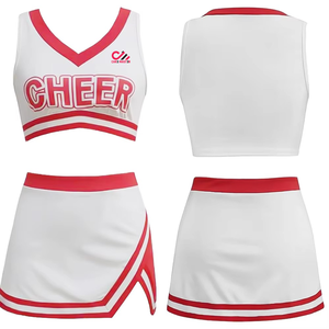 Comfortable Quick Dry <b>100</b>% <b>Polyester</b> Unisex Adult Cheerleading Uniform with Matching Briefs Halloween Costume Dress up - Product Image 1