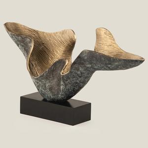 Scultura in alluminio artigianale per l'arredamento <span class=keywords><strong>artistico</strong></span> degli interni, che mostra un'abilità nel lavorazione del metallo e un design decorativo moderno. - Product Image 3