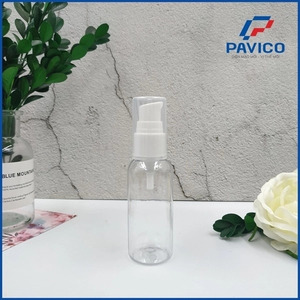 Pavico Vietnam Manufacturer BSCI Certified Foam Pump <b>50ml</b> White Heat Transfer Printing Cylinder PET Plastic <b>Bottles</b> Plastic - Product Image 3