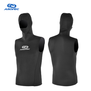 Chaleco con Capucha de Neopreno Aropec de 2mm con Orificios de Ventilación, Sellado de Piel Lisa, Costuras Planas, Parte Superior de Traje de Buceo Térmico OEM/ODM - Product Image 1