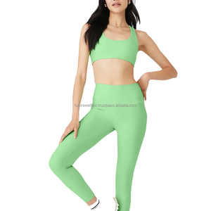 Conjunto personalizado de entrenamiento para Yoga, conjunto de mallas, conjuntos de sujetador de Yoga, conjuntos de Yoga para mujer, hecho en Pakistán, ropa deportiva, mallas - Product Image 2