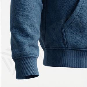 Sweat-shirt à capuche personnalisé imprimé et brodé, uni, en molleton de coton chaud, coupe oversize, pour hommes et femmes, couleur personnalisable - Product Image 6