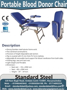 Silla portátil de donación de sangre, silla plegable de acero para donantes de sangre, para campamentos de donación de sangre, sillón plegable portátil para donantes de sangre. - Product Image 6