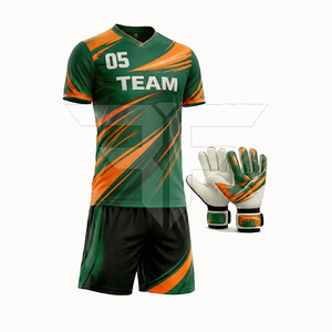 Stock High Quality Quick Dry Sleeveless <b>Soccer</b> Uniforms Printed Breathable 100% Polyester OEM Service Customizable Pakistan - Product Image 4