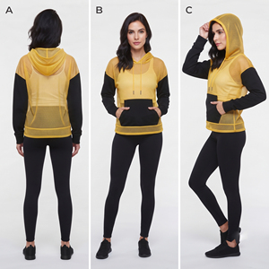 Sudadera Ligera de Malla Transparente para Mujer, Ropa de Playa, Sudadera con Capucha, 100% Poliéster, Transparente, Unisex - Product Image 4