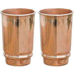Ensemble de 4 verres à boire en cuivre pur de qualité supérieure, finition polie artisanale, gobelets en cuivre pour l'eau, service de table à domicile - Product Image 5