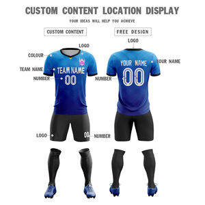Uniformes de Fútbol Unisex, Conjuntos de Camisetas de Alta Calidad, Secado Rápido, Poliéster, Jersey de Fútbol con Logotipo Personalizado, Servicio OEM Disponible - Product Image 6