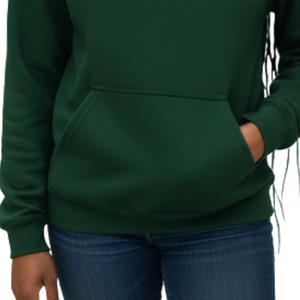   เสื้อฮู้ด Ivy 1908 พรีเมียม ผ้าฟลีซ สีเขียวป่า พร้อมตัวอักษรสีชมพู สำหรับชมรมหญิงสาวกรีก แบบสั่งทำพิเศษ - Product Image 4