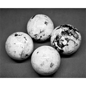 Prix d'usine – Sphères artisanales en pierre de lune arc-en-ciel naturelle polie à la main, écologiques, pour la décoration intérieure Feng Shui et les pierres de Reiki - Product Image 1
