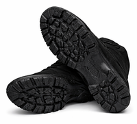 Bottes tactiques durables pour hommes – Confortables, légères, respirantes, avec fermeture éclair latérale, pour l'extérieur et le travail
