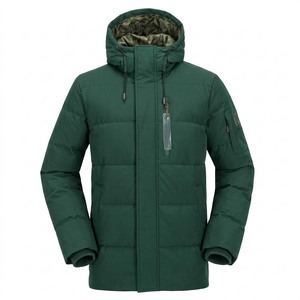 Custom Mens <b>Waterproof</b> Puffer Jacket Winter Windproof <b>Warm</b> Padded Hooded <b>Coat</b> Outdoor Private Label Supplier - Product Image 6
