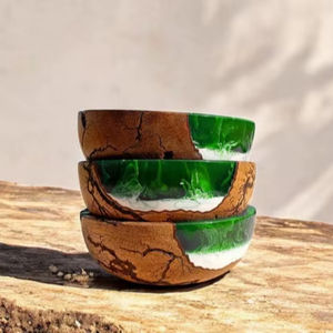 Tazón de Servir de Diseño Moderno, Ecológico, Hecho a Mano, de Primera Calidad, con Acabado de Madera Natural, para Cocina, Venta al Por Mayor - Product Image 1