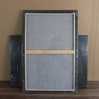 Toiles pré-encadrées noires 30x60cm, grandes toiles vierges pour peinture acrylique, peinture à l'huile, utilisation en studio d'art