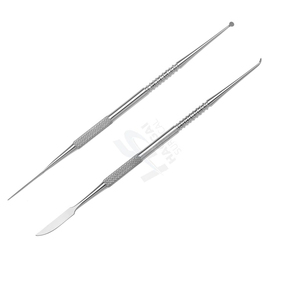 Couteau à modeler le cire d'amalgame dentaire, double extrémité, en acier inoxydable allemand, certifié CE, manuel, avec poignée ergonomique, réutilisable - Product Image 4