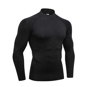 Fabricant sur mesure de sous-vêtements de sport pour hommes, coupe compressive, manches longues, col montant, anti-transpiration, thermique, pour le ski. - Product Image 1