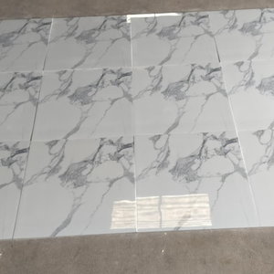กระเบื้องปูพื้นพอร์ซเลนขัดเงาพิเศษ ขนาด 600 x 600 มม. ลายหินอ่อน สำหรับโชว์รูม สำนักงาน อาคาร สำนักงาน หรือพื้นที่นั่งรอ - Product Image 6
