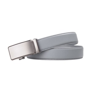 Cinturón de cuero genuino para hombre con hebilla automática y logotipo personalizado, cinturón de cuero de buena calidad y cómodo para hombre - Product Image 4
