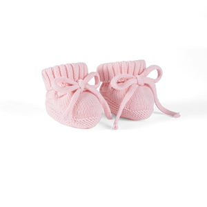 Baby Casual Socks Eco-Friendly 100% Cotton OEM/ODM Vietnam Customized Color Standard Knitted Winter <b>Booties</b> 0-3M Newborn OEM - Product Image 1
