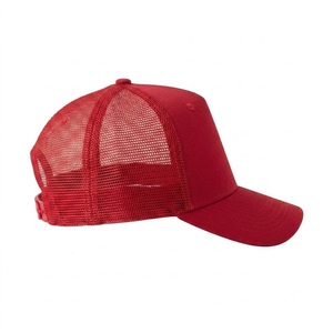 Gorra Trucker Roja de 6 Paneles, Personalizada con Bordado 3D, Malla Transpirable, Ajustable con Cierre a Presión, para Uso Casual al Aire Libre - Product Image 5