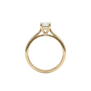 Anillo Solitario de Diamante Corte Esmeralda de 1 Quilate en Oro de 14K, Diamante Cultivado en Laboratorio, Joyería de Compromiso - Product Image 2