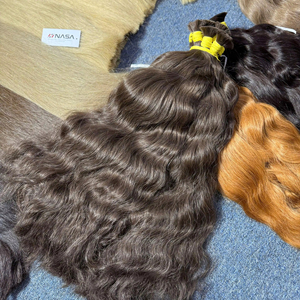 สินค้าขายดี ผมต่อเวียดนามแท้ 100 กรัม สีอ่อน ยาว 60 ซม. แบบ Super Double Drawn แบบเป็นมัด - Product Image 1