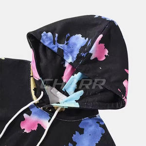 Sweat-shirts à capuche épais en polaire unie pour homme, personnalisables avec logo, en coton mélangé respirant et à séchage rapide, en vente en ligne - Product Image 3