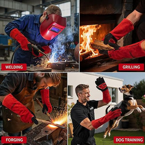 Gants de soudage de sécurité industrielle résistants à la chaleur, anti-boulochage, compatibles écran tactile, détection d'aiguilles, utilisation extérieure, haute qualité - Product Image 6