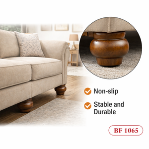 Pata de Mueble Redonda Clásica de Madera Maciza, Pata de Repuesto para Sofá, Gabinete, Mesa, Fabricante de Piezas de Muebles - Product Image 2