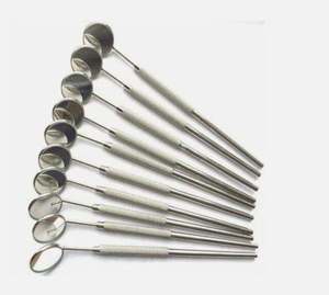 กระจกตรวจฟันสแตนเลสจากโรงงานโดยตรง แบบใช้มือ สำหรับทันตแพทย์ ใช้ตรวจสอบช่องปาก อุปกรณ์ดูแลช่องปากระดับมืออาชีพ - Product Image 3