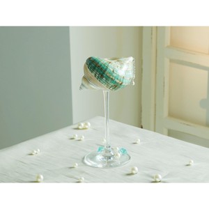 Highest quality sea shell & glass wine glass ideal for festive occasions and celebrations adds luxury to home dining experience - Product Image 3