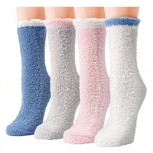 Women Ankle <b>Socks</b> Cotton Blend Breathable Daily Wear Floral Print Knitted Autumn Season Standard <b>Thickness</b> - Product Image 4