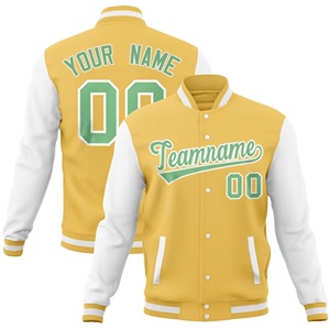 Chaqueta universitaria de calidad profesional suministrada directamente de fábrica, chaqueta de béisbol personalizable con letras para el invierno, totalmente personalizable - Product Image 2