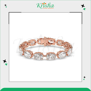 Expérience approfondie dans la vente de bracelets en diamants de tennis DEF de couleur blanche, 100 % naturels et cultivés en laboratoire, à un prix de marché excellent. - Product Image 3