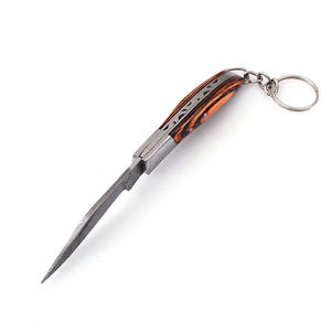Porte-clés fait main de haute qualité, couteau pliant en acier au carbone de 6 cm, fabrication OEM, prix bas - Product Image 2