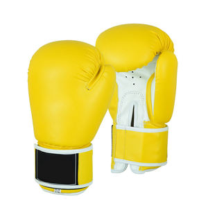 Best Selling Custom Logo Printing Boxing Gloves High Quality Cowhide Leather Breathable <b>Hook</b> Loop Closure Outdoor Gloves - Product Image 2