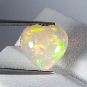 Natural Solid Welo <b>Opal</b> Heart Shape Loose Gemstone Color Play Fire <b>Opal</b> Stone For Jewelry Making <b>Ring</b> Pendant - Product Image 3