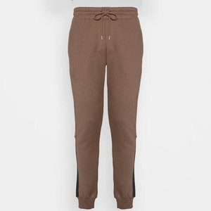 Ensemble de survêtement unisexe marron à capuche, couleur unie, en coton, longueur intégrale, décontracté, pour l'automne, avec poches latérales et fermeture à cordon - Product Image 2