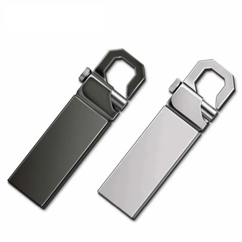 Custom Metal Pen Drive 64GB 32GB 16GB 8GB 4GB 2GB 1GB Memory Stick USB Sticks con Logo Usb Flash Drive Llavero