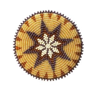 Custom Design Cotton Beaded Embroidery Handmade Garment <b>Patch</b> Trendy Seed Beads Embroidered Jacket <b>Patch</b> - Product Image 2