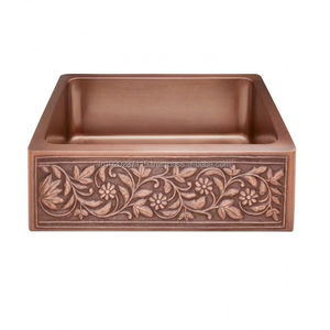 Évier de cuisine en cuivre écologique fabriqué à partir de matériaux recyclables soutenant les choix durables d'amélioration de l'habitat - Product Image 2