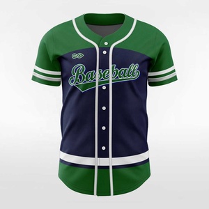 Custom Unisex Button <b>Baseball</b> Jersey 100%Polyester Sublimated Printed Solid Quick Dry Moisture Wicking Breathable Plus Size - Product Image 2