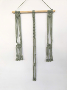 Custom Logo Boho Macrame Hat Holder <b>Stand</b> Foldable <b>Coat</b> <b>Rack</b> for Home Garage Office Double Single Wall Decor Multifunctional - Product Image 2