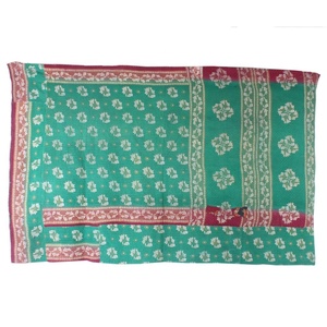 Indian Vintage Cotton Kantha Work <b>Quilt</b> Throws Gudari /Blankets Old <b>Bedspread</b> GD074 Kantha Work <b>Quilt</b> Indian Reversible Indian - Product Image 2