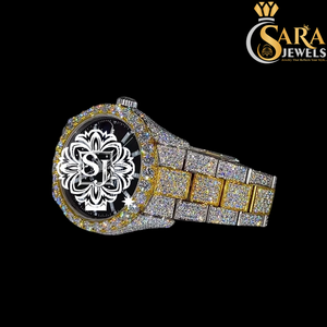 Reloj de Diamantes Moissanite Moderno en Oro Rosa de Calidad de Exportación para Vestimenta Formal, Trabajo y Regalos, Disponible a Precio de Exportación - Product Image 1