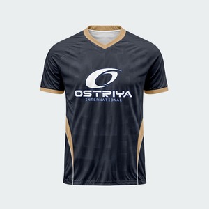 2026 New Soccer Jersey V-neck Short Sleeve <b>Heat</b>-Transfer Printed Front Custom Team Name Quick-drying Breathable Seamless Fusing - Product Image 1