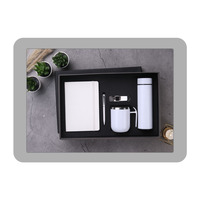 Cuaderno de Negocios Personalizado de Cuero PU Grabado, Bolígrafo, Llavero, Botella de Agua, Caja de Regalo de Color Personalizado, Set de Regalo
