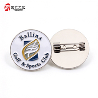 Badge personnalisé en émail souple en forme de cœur pour club de golf et de football, idéal pour les anniversaires, les cadeaux promotionnels d'entreprise, vente en gros directe usine