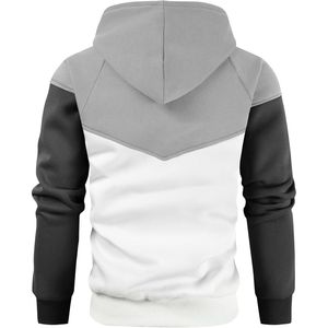 Men's Color Blocking Hooded Sweatshirt <b>Raglan</b> Sleeve Casual Regular Fit Autumn Wear - Product Image 6