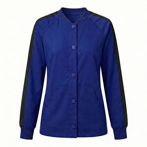 Veste d'échauffement personnalisée pour infirmière avec logo, à boutons-pression, blouse médicale pour femme, uniforme d'hôpital, vente en gros, prix d'usine OEM, vestes de travail médicales - Product Image 6